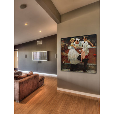 « after the prom » par norman rockwell, reproduction d’art sur toile tendue