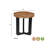 Round Solid Wood End Table
