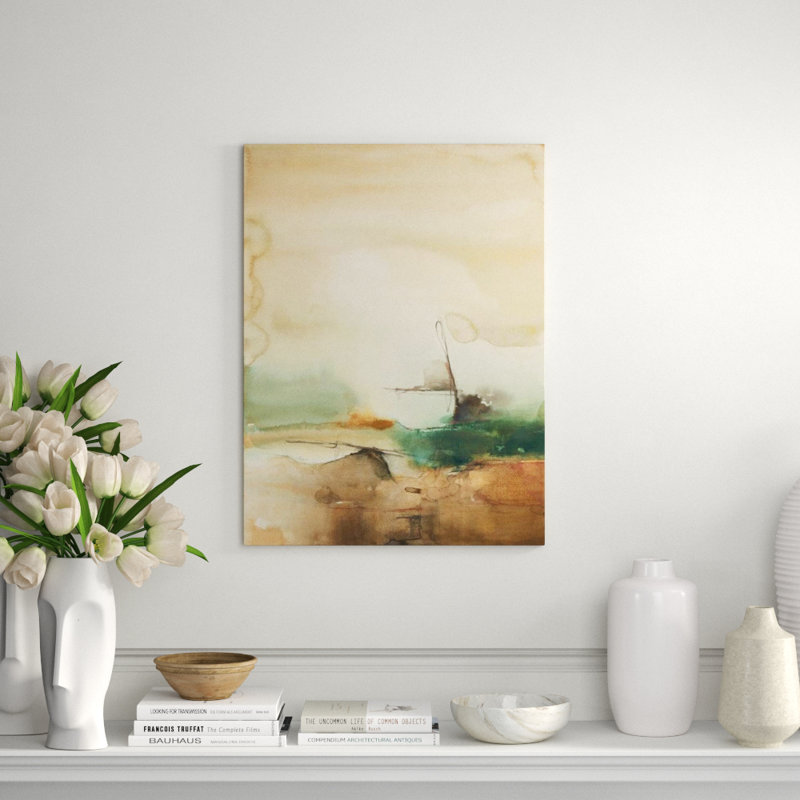 Autumn Port Painting by Sara Brown, Image Brush Gel, 54" H x 40" W