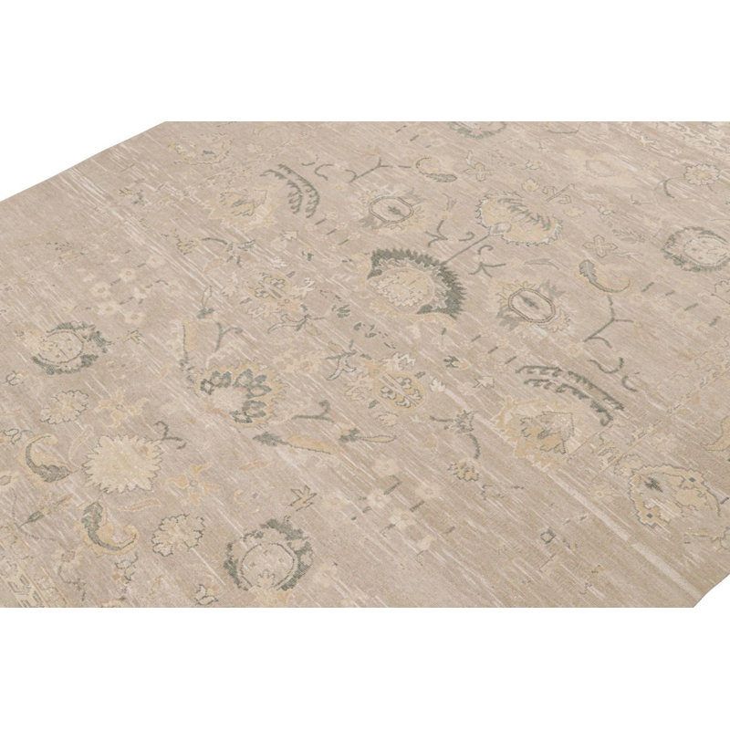 Handmade Silk and Wool Area Rug