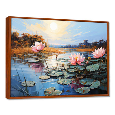 Lytina Asian Art Lotus Lake - Art asiatique, art mural