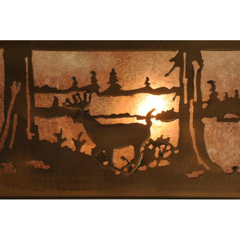 Rustic Lodge 2 - Light Semi Flush Mount