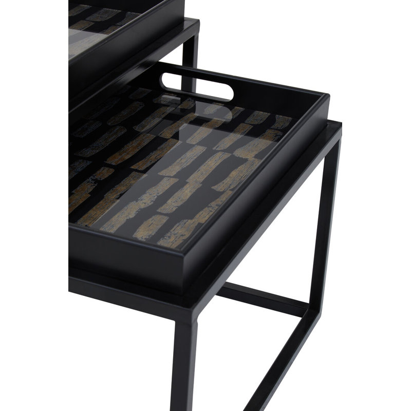 Glass Top Nesting Tables