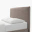 Structure de lit tapissier avec tête de lit Boucle moderne, grand lit minimaliste, lit plateforme, aucun sommier requis, lattes en bois de la structure de lit, 70,5 po x 87,25 po x 46,5 po