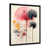 Impression noire sur toile encadrée sélectionné