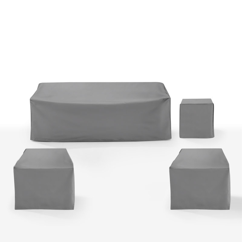 Gray Waterproof Polyester Outdoor Sectional Furniture Cover