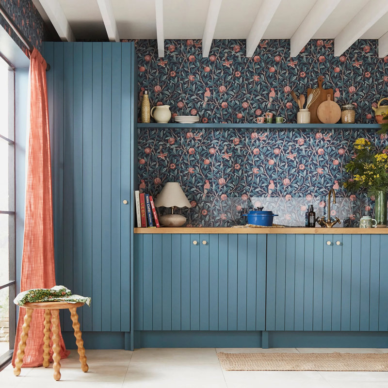 10m x 52cm Textured Matt Wallpaper Roll, Navy