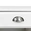 Table d'appoint blanche avec tiroirs et tablettes-1043361857
