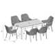 Jianna 63'' Rectangular 6 - Person Outdoor Dining Set with Cushions
