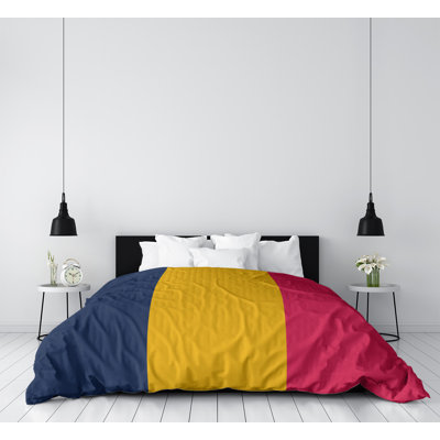 Modern & Contemporary Box Stitch Striped Comforter