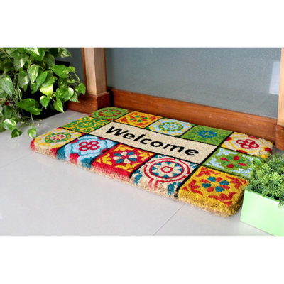 Avesta Non-Slip Patchwork Doormat