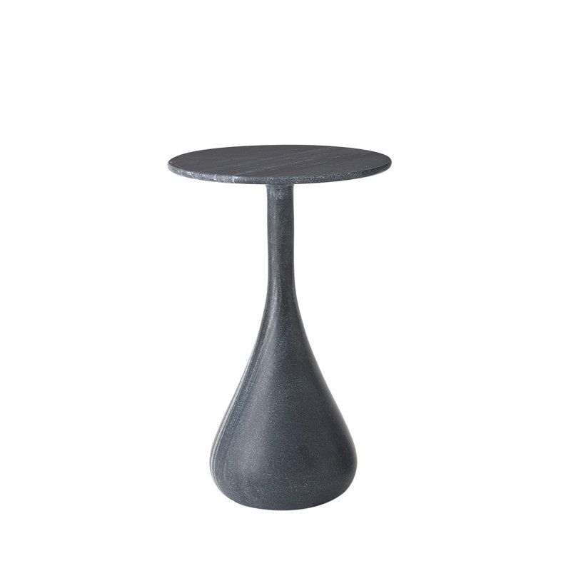 Marble End Table, 18" H x 12" W x 12" D