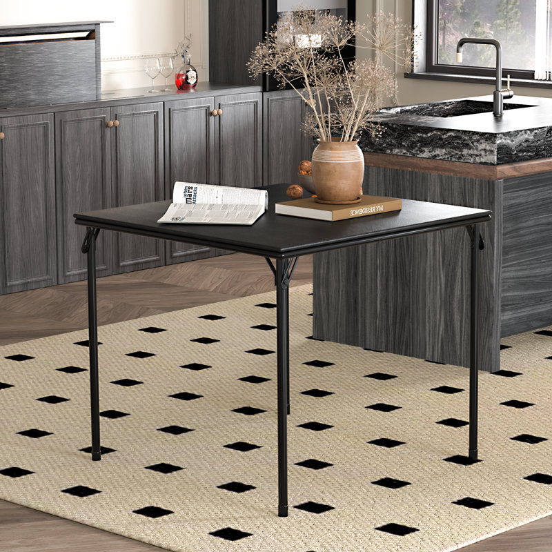 Table pliable à 4 joueurs 33,8 po Vecelo, Noir
