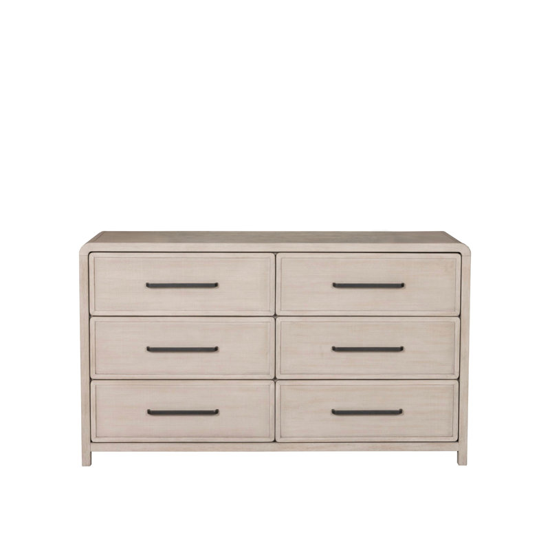 Dovie Solid Wood 6-Drawer Dresser