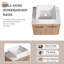 Meuble-lavabo simple 24 po avec comptoir en céramique