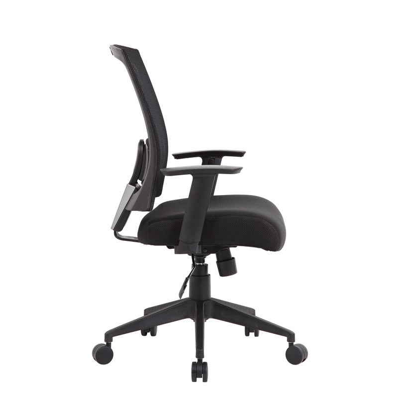 Black Mesh High Back Swivel Task Chair with Adjustable Arms