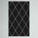 Tapis noir / blanc Birute