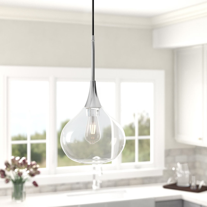 Ida 1 - Light Single Pendant, Polished Nickel