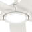 Hunter 44 inch Zentech Wi-Fi ENERGY STAR® Damp Rated 5-Blade Ceiling Fan with LED Light Kit and Handheld Remote-1025416645-1025416646