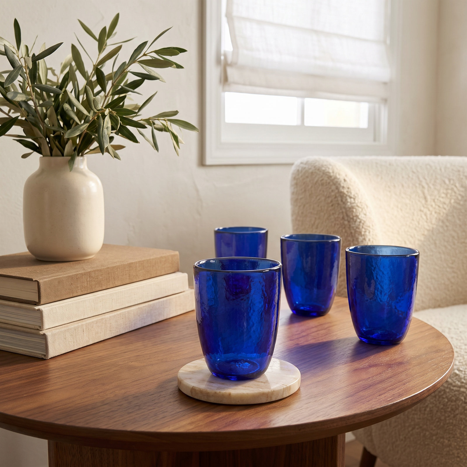 Los Cabos Drinking Glass, Cobalt