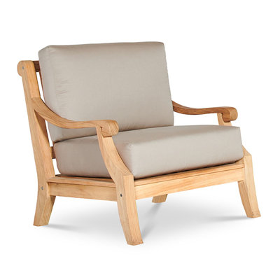 Fauteuil club d'extérieur en teck Sonoma