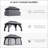 Outsunny 10' x 13' Patio Gazebo, Outdoor Gazebo Canopy Shelter with Netting, Vented Roof, Steel Frame for Garden, Lawn, Backyard, and Deck-110299008-110299011