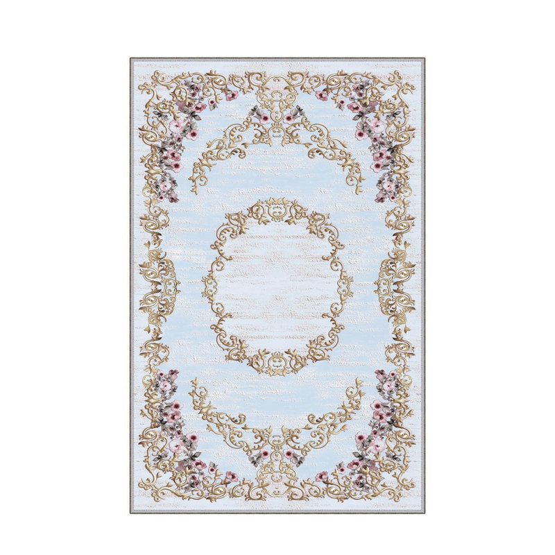Stylish Hall Carpet 2.6 x 9.8 Feet - 100% Polyester, 0.04 in Pile Height | Antibacterial, Non-Slip PVC Felt Dot Underside | Machine Washable, 3D Digital Print | Perfect for Home Entryways & Living Spaces