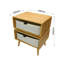 Knott 45cm W Solid Wood Bedside Table