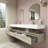 Alysa 84" Wall-Mounted Double Bathroom Vanity Set-71095564