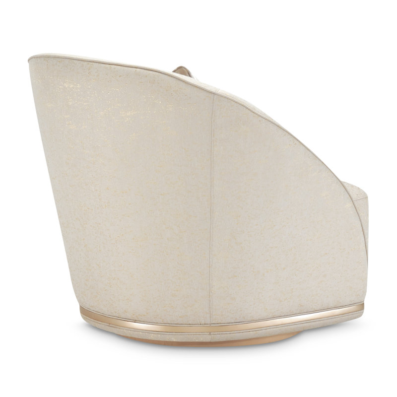 La Rachelle 34'' Wide Swivel Barrel Chair
