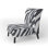 Fauteuil de chambre Zebra