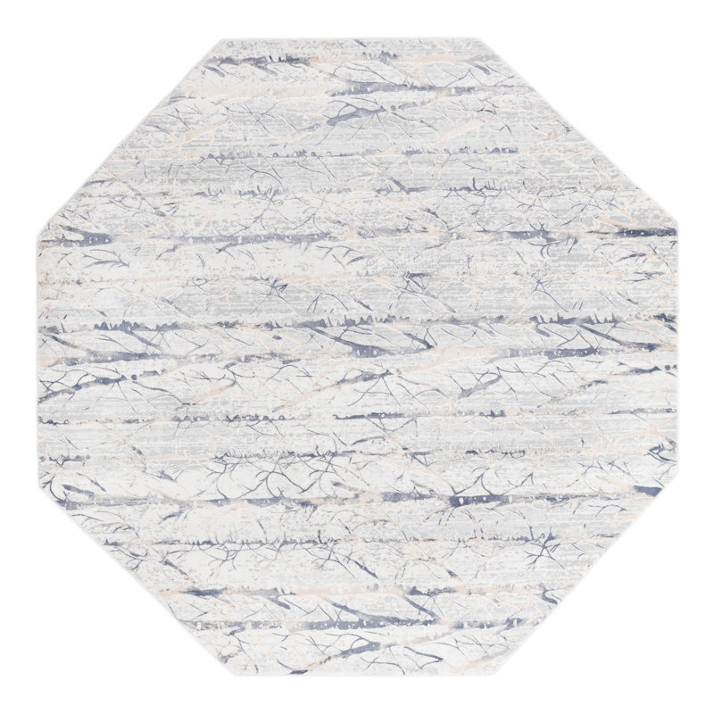 Sageville Floral Indoor Rug, Octagon 7'10" x 7'10"