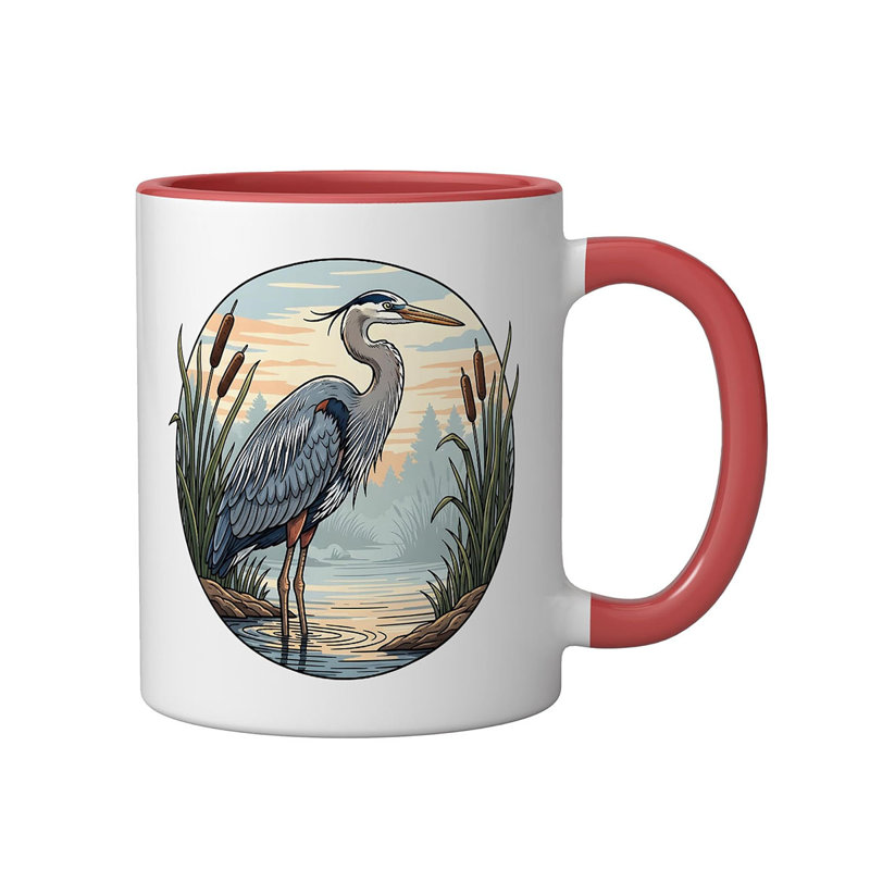 Ceramic Coffee Mug, Red