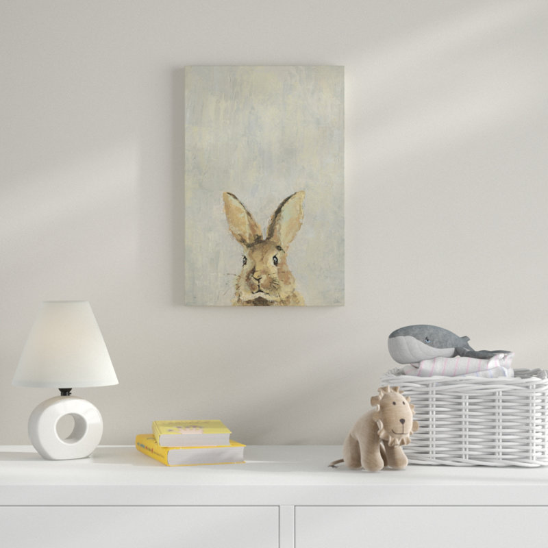 'What Up Rabbit' Print on Wrapped Canvas, 12" H x 8" W x 1.5" D
