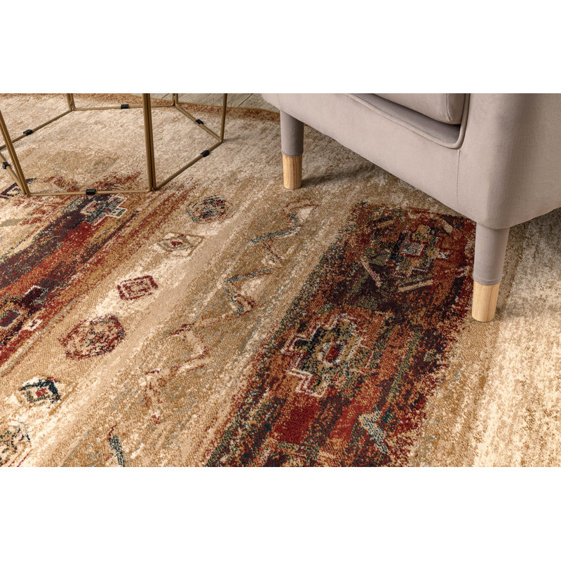 Oval Oriental Wool Area Rug, Oval 200 x 300cm