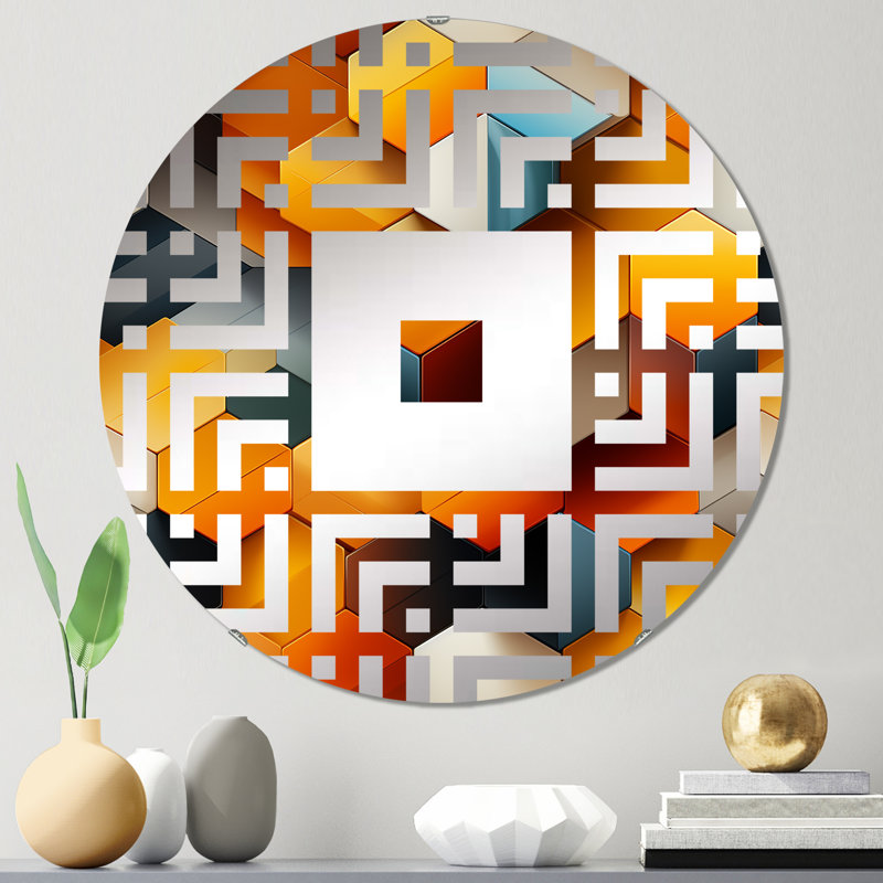 Carrelage chromatique - Miroir mural carré, 31,4 po x 31,4 po