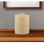 Bougie colonne sans flamme 5 po ivoire