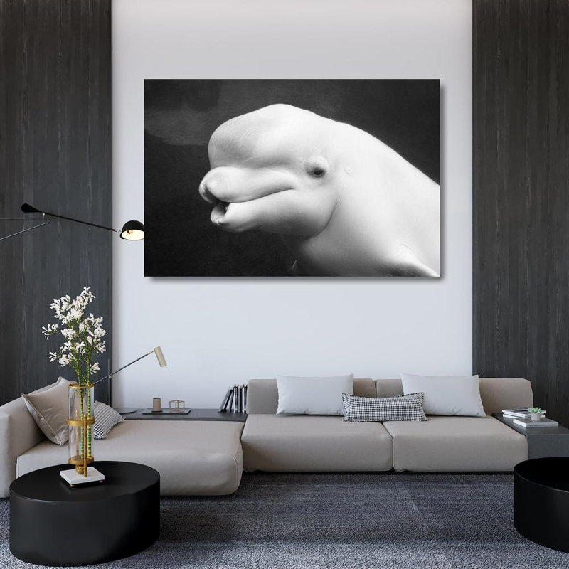 Art sur toile tendue, Breakwater Bay Highsmith, Carol, béluga 64618, H 33 po x l 48 po