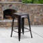 Anastassios Industrial Style Stool - Modern Metal Galvanised Steel-2146997102-2146996887