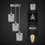 Verutiao 3 - Light White Cluster Pendant