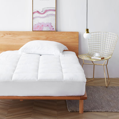 Protège-matelas antibactérien en duvet synthétique