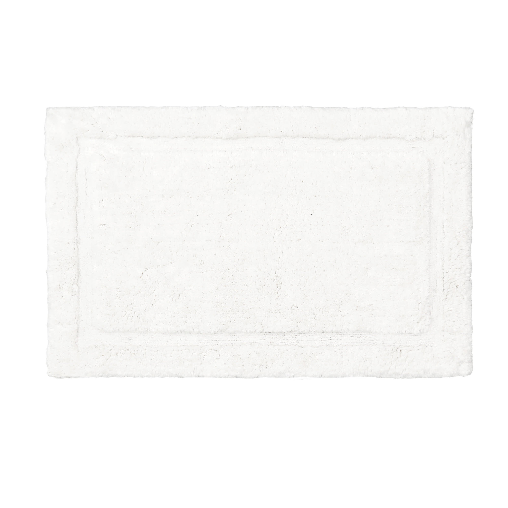 Rane Plush Cotton Bath Mat, White, 17"W x 24"L