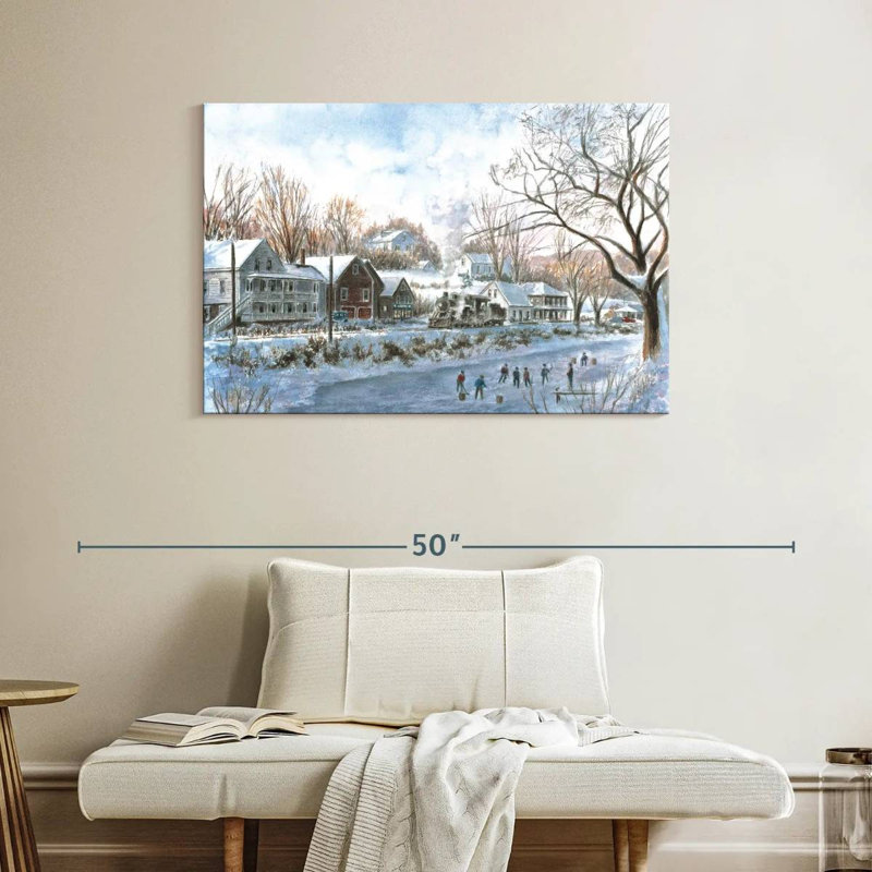Alvord The Hockey Game, 26" H x 39" W