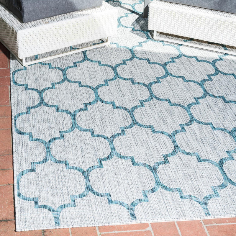 Bethany-Mai Geometric Gray Area Rug, Runner 2'7" x 10'