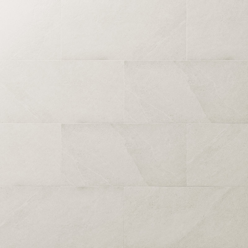 Fordham 12x24 Matte Porcelain Stone Look Floor and Wall Tile, White