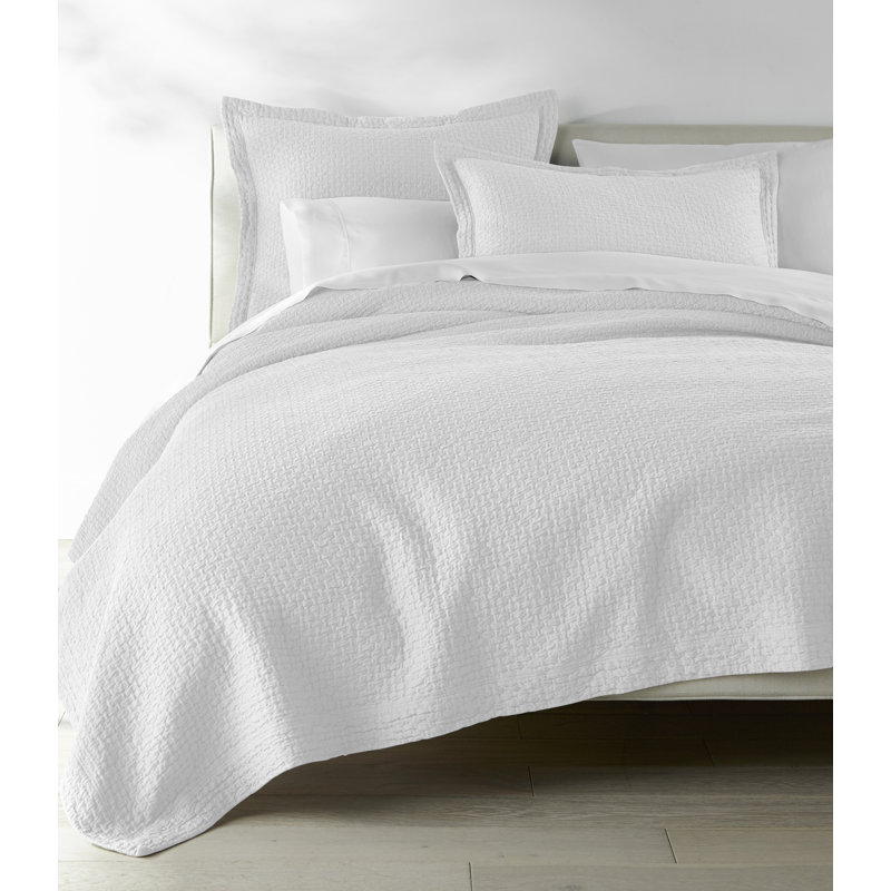 Juliet 100% Cotton Envelope Sham, Euro, White