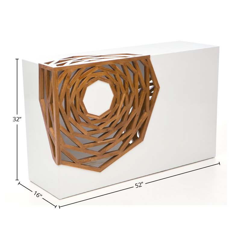 Hanako 52" Console Table, White