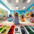 Crayola 5' x 7' Crayon Parade Playroom Area Rug