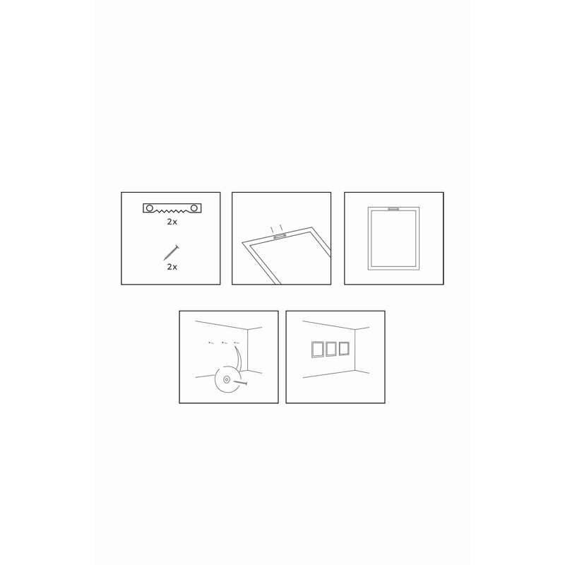 Peinture décorative en panneau de fibres à densité moyenne (3 pièces), H 27,6 po x l 59,1 po