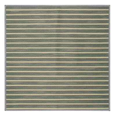 Machine Washable Horizontal Stripes Brown Area Rug